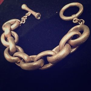 Rivka Friedman brushed gold chain bracelet